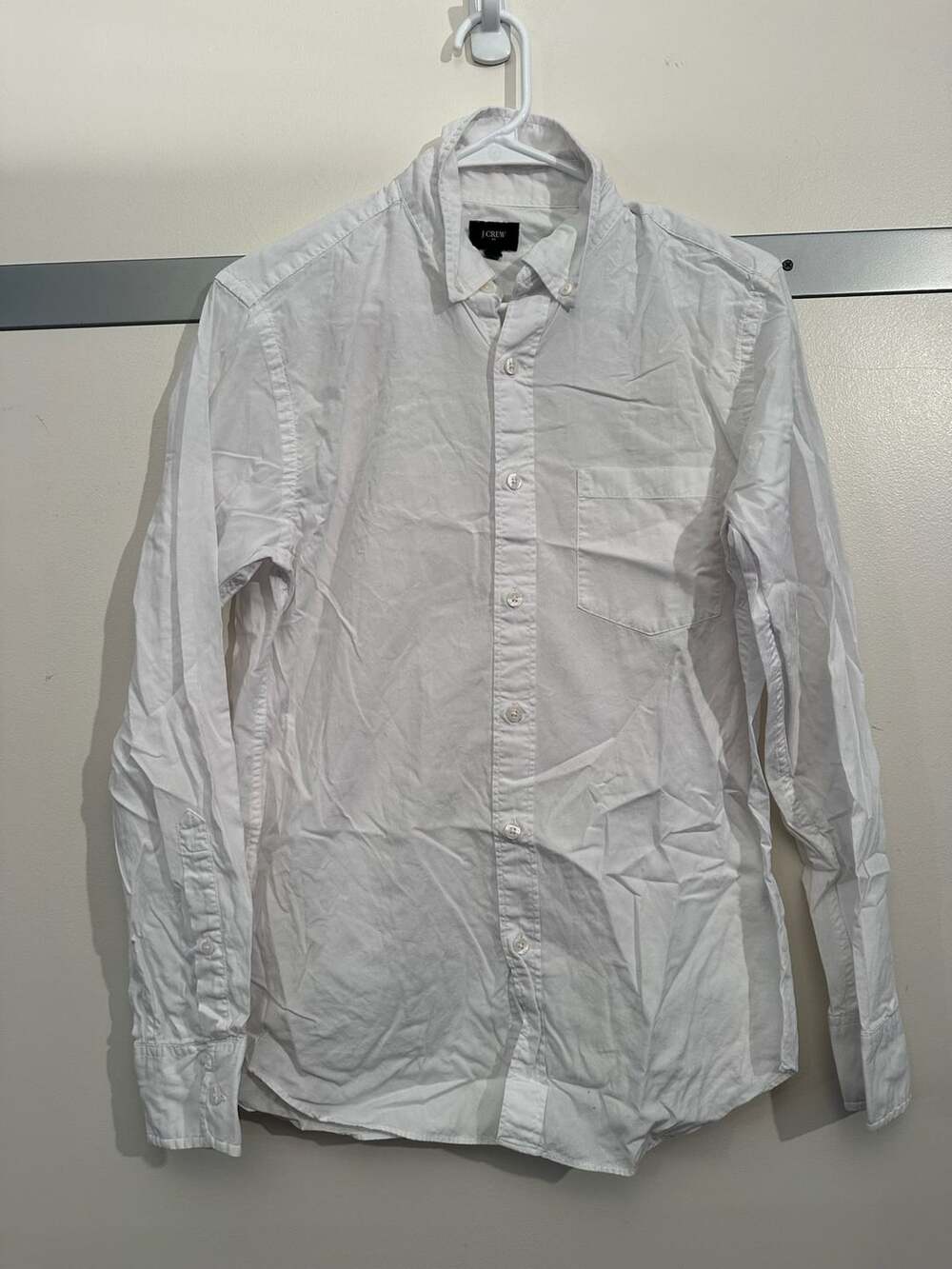 J.Crew Oxford Button Down Shirt White Cotton
